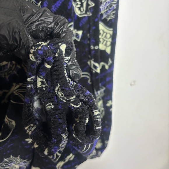 Disney Hocus Pocus black purple & green fuzzy jogger lounge sleep pants size M - Picture 5 of 6